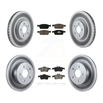 [Avant + Arrière] Kit de disque (revêtu) et plaquette (céramique) de frein pour Ford Escape Connect KGC-100665