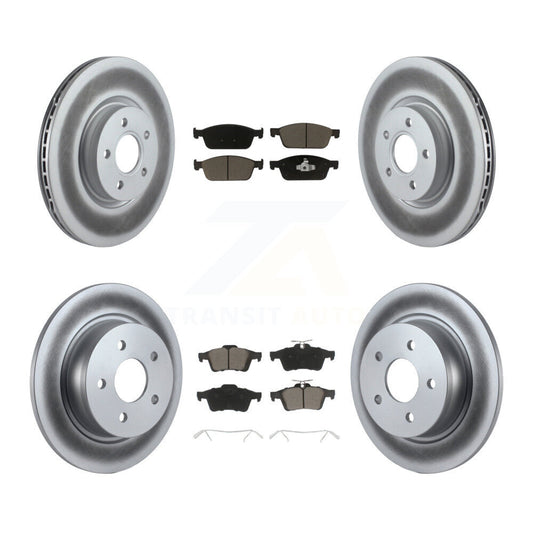 [Avant + Arrière] Kit de disque (revêtu) et plaquette (céramique) de frein pour Ford Escape Connect KGC-100665