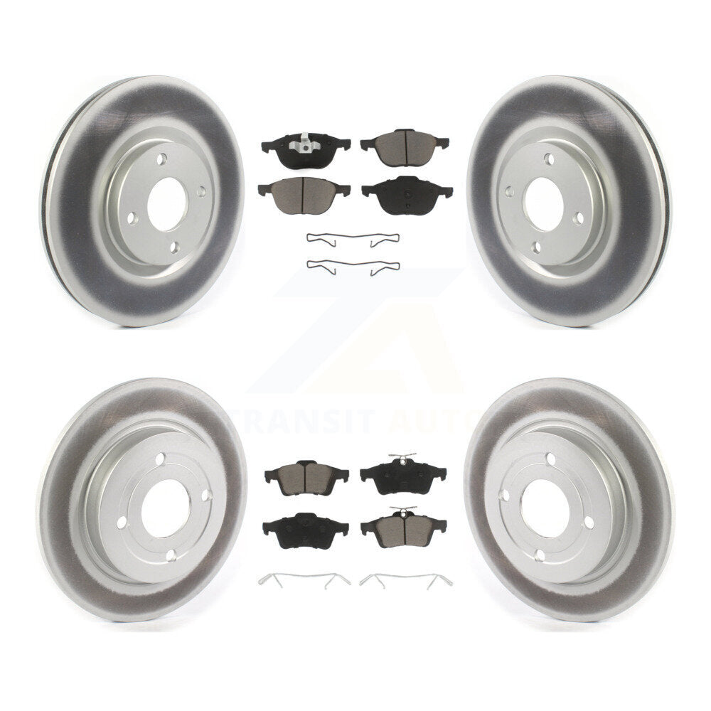 [Avant + Arrière] Kit de disque (revêtu) et plaquette (céramique) de frein pour 2018-2022 Ford EcoSport AWD KGC-100668