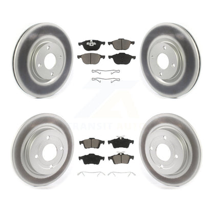 [Avant + Arrière] Kit de disque (revêtu) et plaquette (céramique) de frein pour 2018-2022 Ford EcoSport AWD KGC-100668