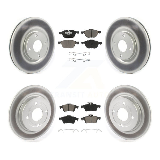 [Avant + Arrière] Kit de disque (revêtu) et plaquette (céramique) de frein pour 2018-2022 Ford EcoSport AWD KGC-100668