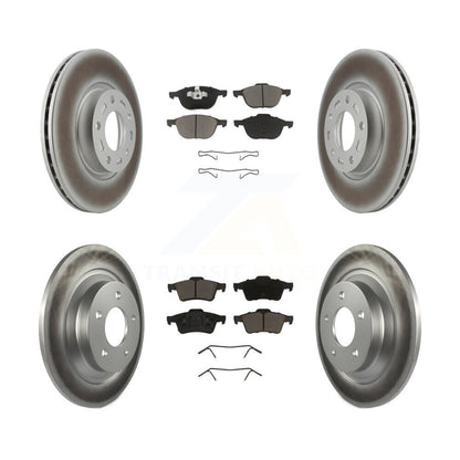 [Avant + Arrière] Kit de disque (revêtu) et plaquette (céramique) de frein pour 2006 Mazda 5 To 02 06 KGC-100671
