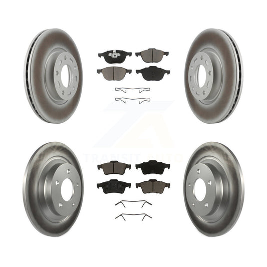 [Avant + Arrière] Kit de disque (revêtu) et plaquette (céramique) de frein pour 2006 Mazda 5 To 02 06 KGC-100671