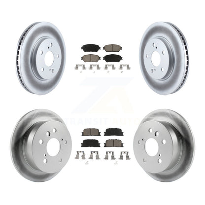 [Avant + Arrière] Kit de disque (revêtu) et plaquette (céramique) de frein pour Toyota Camry Lexus ES300 KGC-100678