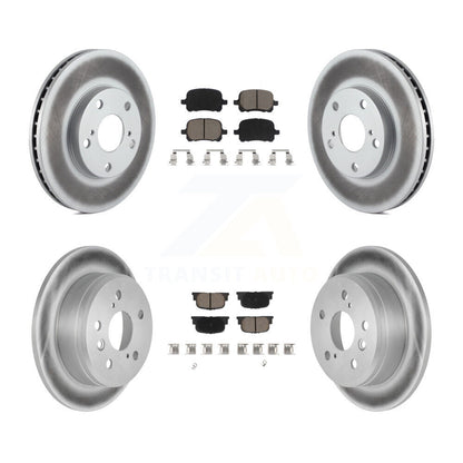 [Avant + Arrière] Kit de disque (revêtu) et plaquette (céramique) de frein pour Toyota Camry Lexus ES300 KGC-100680