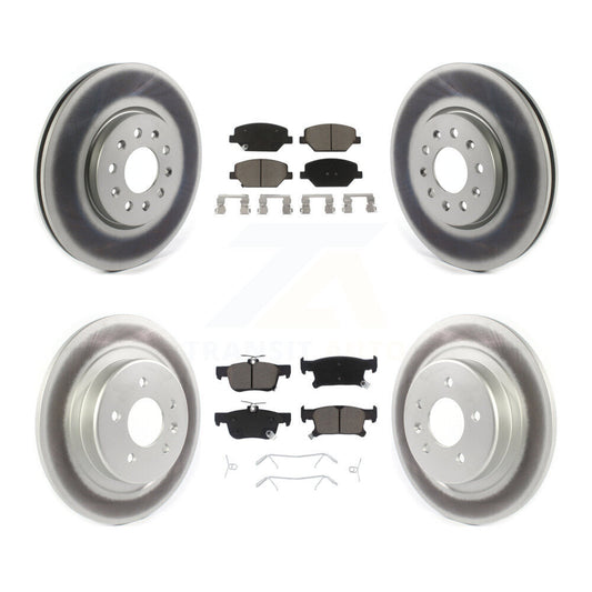 [Avant + Arrière] Kit de disque (revêtu) et plaquette (céramique) de frein pour 2016-2018 Buick Envision avec 315mm Diameter Rotor KGC-100682