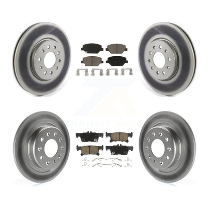 [Avant + Arrière] Kit de disque (revêtu) et plaquette (céramique) de frein pour 2016-2018 Buick Envision avec 288mm Diameter Rotor KGC-100683
