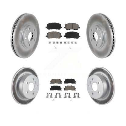 [Avant + Arrière] Kit de disque (revêtu) et plaquette (céramique) de frein pour 2001-2003 Toyota Highlander AWD KGC-100684