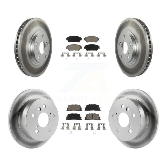 [Avant + Arrière] Kit de disque (revêtu) et plaquette (céramique) de frein pour 2004-2006 Lexus ES330 KGC-100685