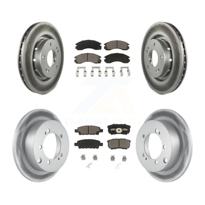 [Avant + Arrière] Kit de disque (revêtu) et plaquette (céramique) de frein pour 2005-2006 Mitsubishi Outlander KGC-100693