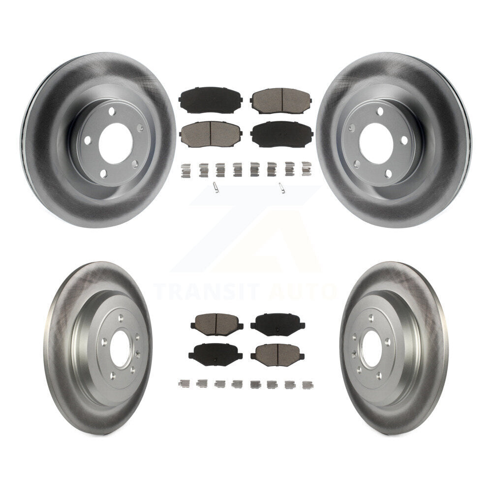 [Avant + Arrière] Kit de disque (revêtu) et plaquette (céramique) de frein pour Ford Edge Lincoln MKX KGC-100695