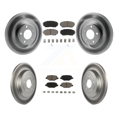 [Avant + Arrière] Kit de disque (revêtu) et plaquette (céramique) de frein pour Ford Edge Lincoln MKX KGC-100695