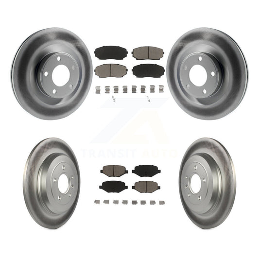 [Avant + Arrière] Kit de disque (revêtu) et plaquette (céramique) de frein pour Ford Edge Lincoln MKX KGC-100695