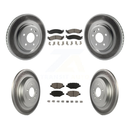[Avant + Arrière] Kit de disque (revêtu) et plaquette (céramique) de frein pour 2010-2012 Ford Taurus SHO KGC-100698