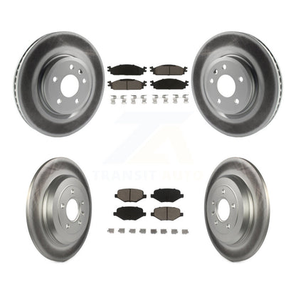[Avant + Arrière] Kit de disque (revêtu) et plaquette (céramique) de frein pour 2009-2010 Lincoln MKS KGC-100699