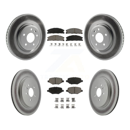 [Avant + Arrière] Kit de disque (revêtu) et plaquette (céramique) de frein pour 2013 Ford Explorer Sport avec Heavy Duty Brakes KGC-100700