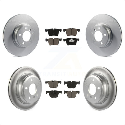 [Avant + Arrière] Kit de disque (revêtu) et plaquette (céramique) de frein pour BMW 428i Gran Coupe xDrive sans Blue Painted Calipers KGC-100702 par Transit Auto