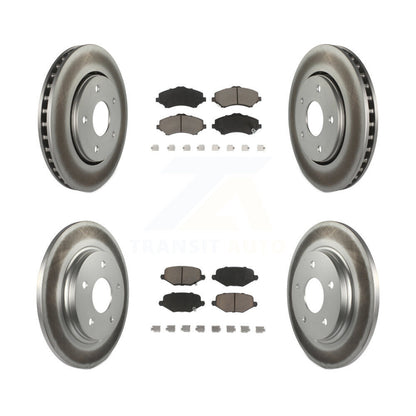 [Avant + Arrière] Kit de disque (revêtu) et plaquette (céramique) de frein pour Dodge Grand Caravan Chrysler Town & Country Journey Ram C/V Volkswagen Routan KGC-100712
