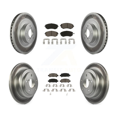 [Avant + Arrière] Kit de disque (revêtu) et plaquette (céramique) de frein pour 2003 Subaru Forester Impreza KGC-100713
