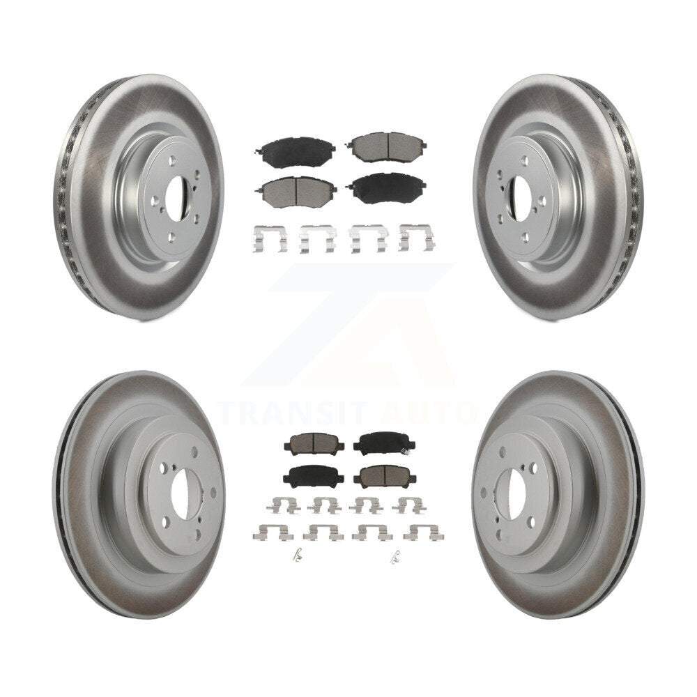 [Avant + Arrière] Kit de disque (revêtu) et plaquette (céramique) de frein pour Subaru Legacy KGC-100715