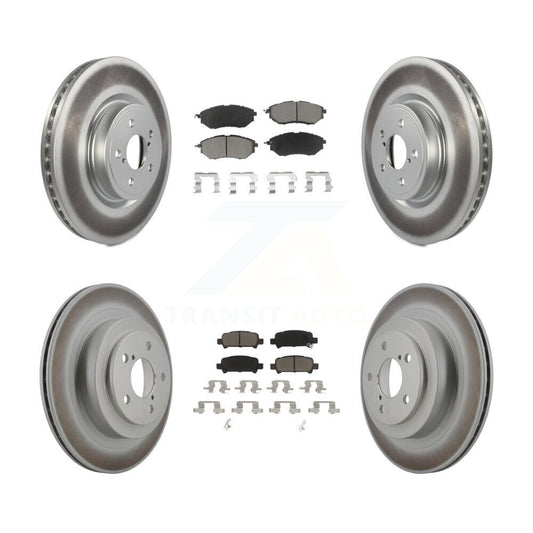 [Avant + Arrière] Kit de disque (revêtu) et plaquette (céramique) de frein pour Subaru Legacy KGC-100715
