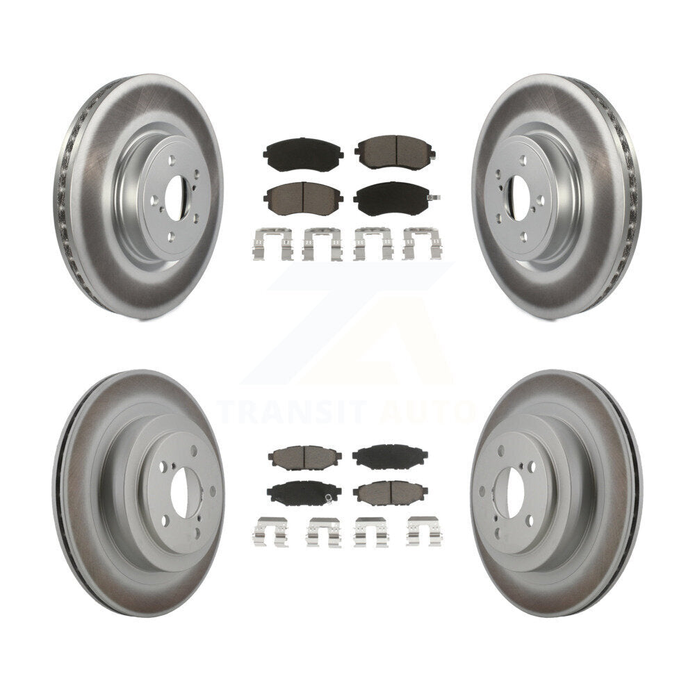 [Avant + Arrière] Kit de disque (revêtu) et plaquette (céramique) de frein pour Subaru Legacy KGC-100716