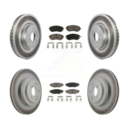 [Avant + Arrière] Kit de disque (revêtu) et plaquette (céramique) de frein pour Subaru Legacy KGC-100716