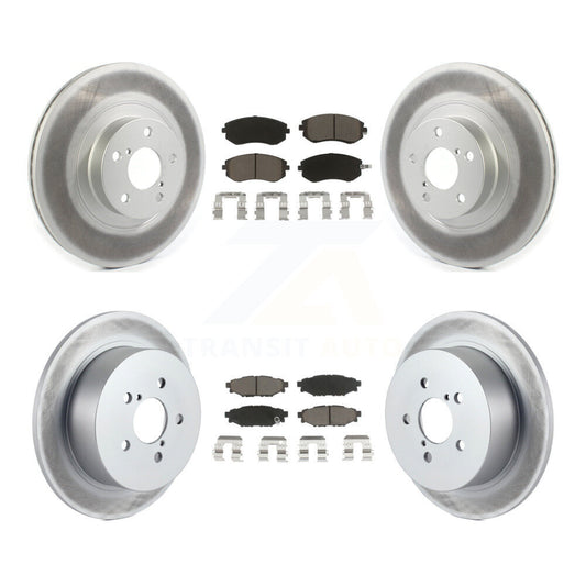 [Avant + Arrière] Kit de disque (revêtu) et plaquette (céramique) de frein pour Subaru Outback Legacy avec 292mm Diameter Rotor KGC-100717
