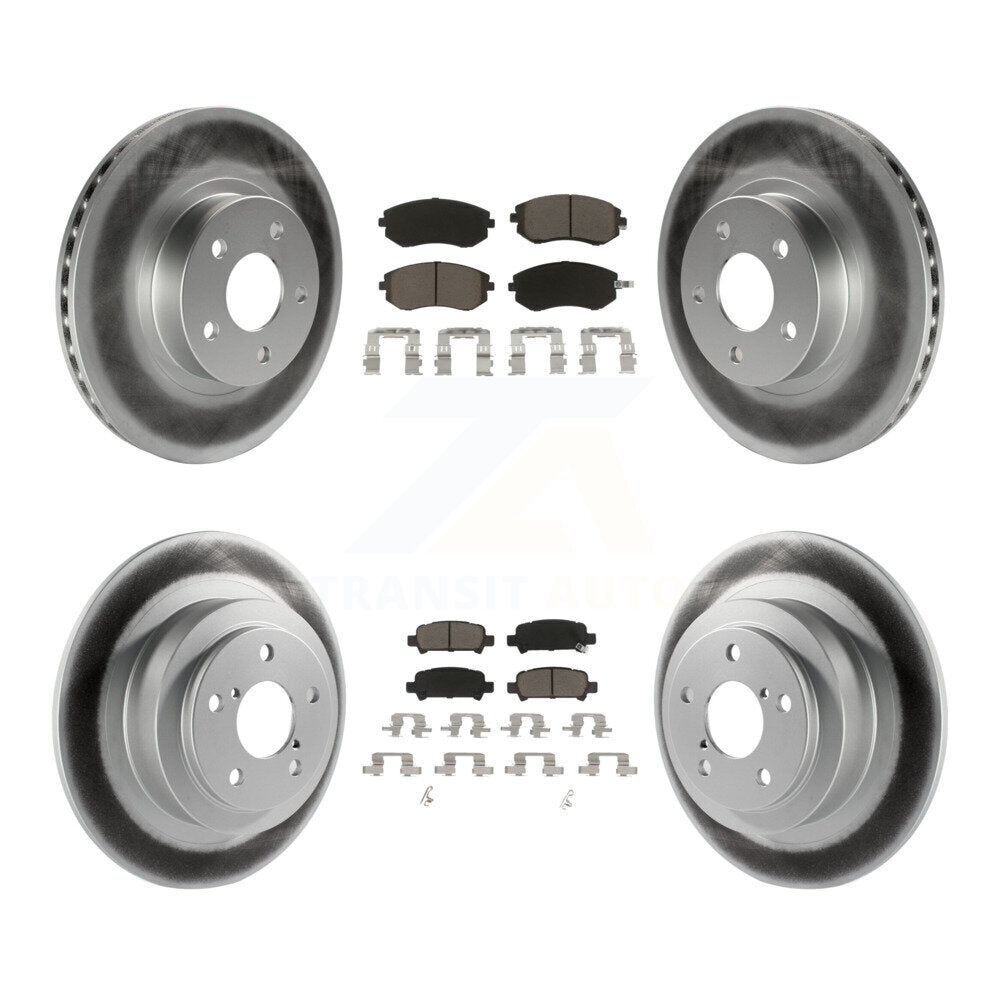 [Avant + Arrière] Kit de disque (revêtu) et plaquette (céramique) de frein pour Subaru Legacy KGC-100718