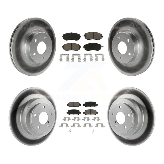 [Avant + Arrière] Kit de disque (revêtu) et plaquette (céramique) de frein pour Subaru Legacy KGC-100718