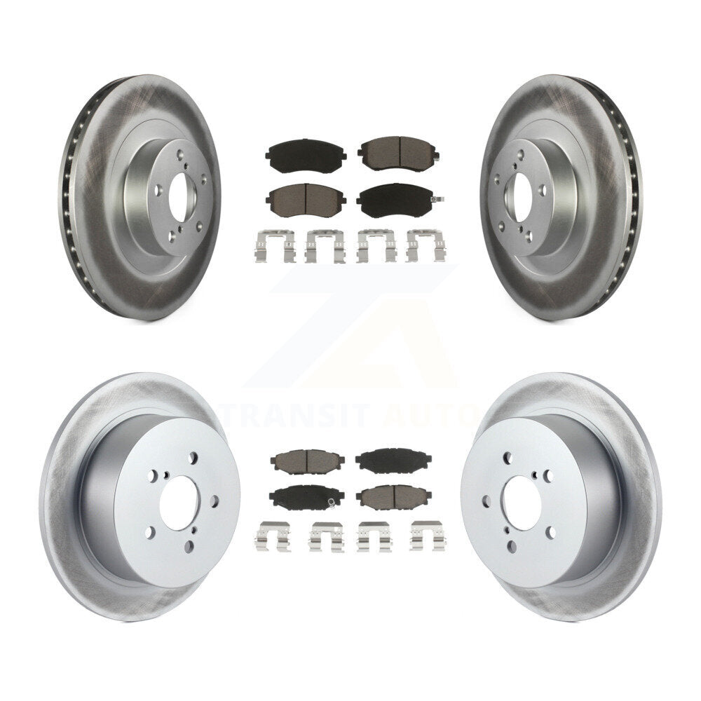 [Avant + Arrière] Kit de disque (revêtu) et plaquette (céramique) de frein pour 2005 Subaru Outback Legacy KGC-100719