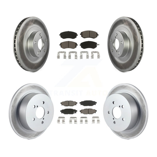 [Avant + Arrière] Kit de disque (revêtu) et plaquette (céramique) de frein pour 2005 Subaru Outback Legacy KGC-100719