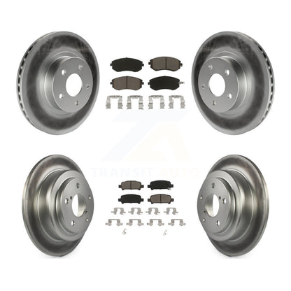 [Avant + Arrière] Kit de disque (revêtu) et plaquette (céramique) de frein pour 2002-2003 Subaru Impreza Outback RS TS KGC-100721
