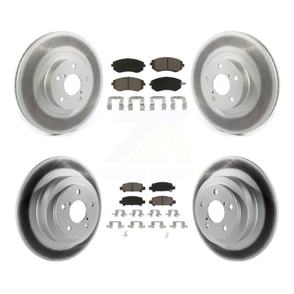 [Avant + Arrière] Kit de disque (revêtu) et plaquette (céramique) de frein pour 2005-2006 Subaru Baja Turbocharged avec 292mm Diameter Rotor KGC-100722