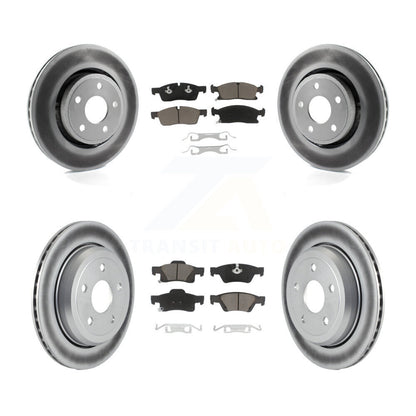[Avant + Arrière] Kit de disque (revêtu) et plaquette (céramique) de frein pour Dodge Durango Jeep Grand Cherokee WK KGC-100731