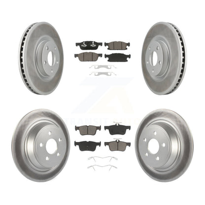 [Avant + Arrière] Kit de disque (revêtu) et plaquette (céramique) de frein pour Ford Edge KGC-100739
