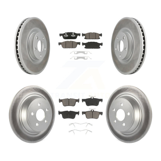 [Avant + Arrière] Kit de disque (revêtu) et plaquette (céramique) de frein pour Ford Edge KGC-100739