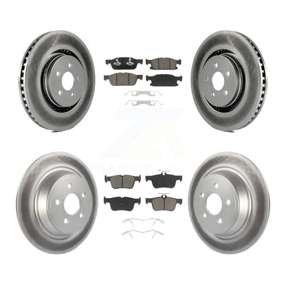 [Avant + Arrière] Kit de disque (revêtu) et plaquette (céramique) de frein pour Ford Edge Lincoln MKX Nautilus KGC-100740