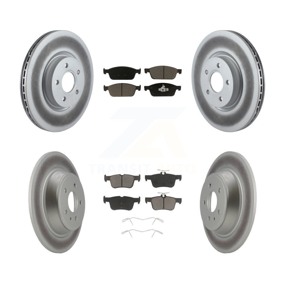 [Avant + Arrière] Kit de disque (revêtu) et plaquette (céramique) de frein pour Ford Escape Lincoln MKC KGC-100741