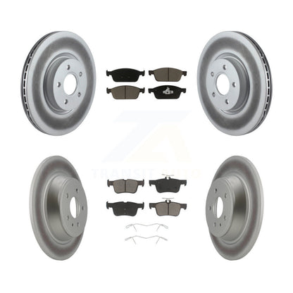 [Avant + Arrière] Kit de disque (revêtu) et plaquette (céramique) de frein pour Ford Escape Lincoln MKC KGC-100741