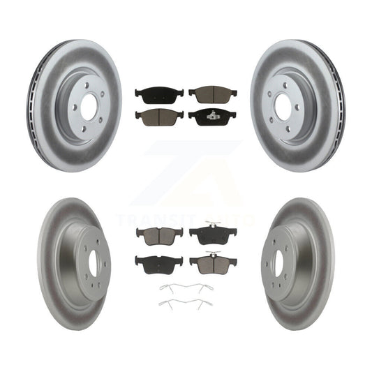 [Avant + Arrière] Kit de disque (revêtu) et plaquette (céramique) de frein pour Ford Escape Lincoln MKC KGC-100741