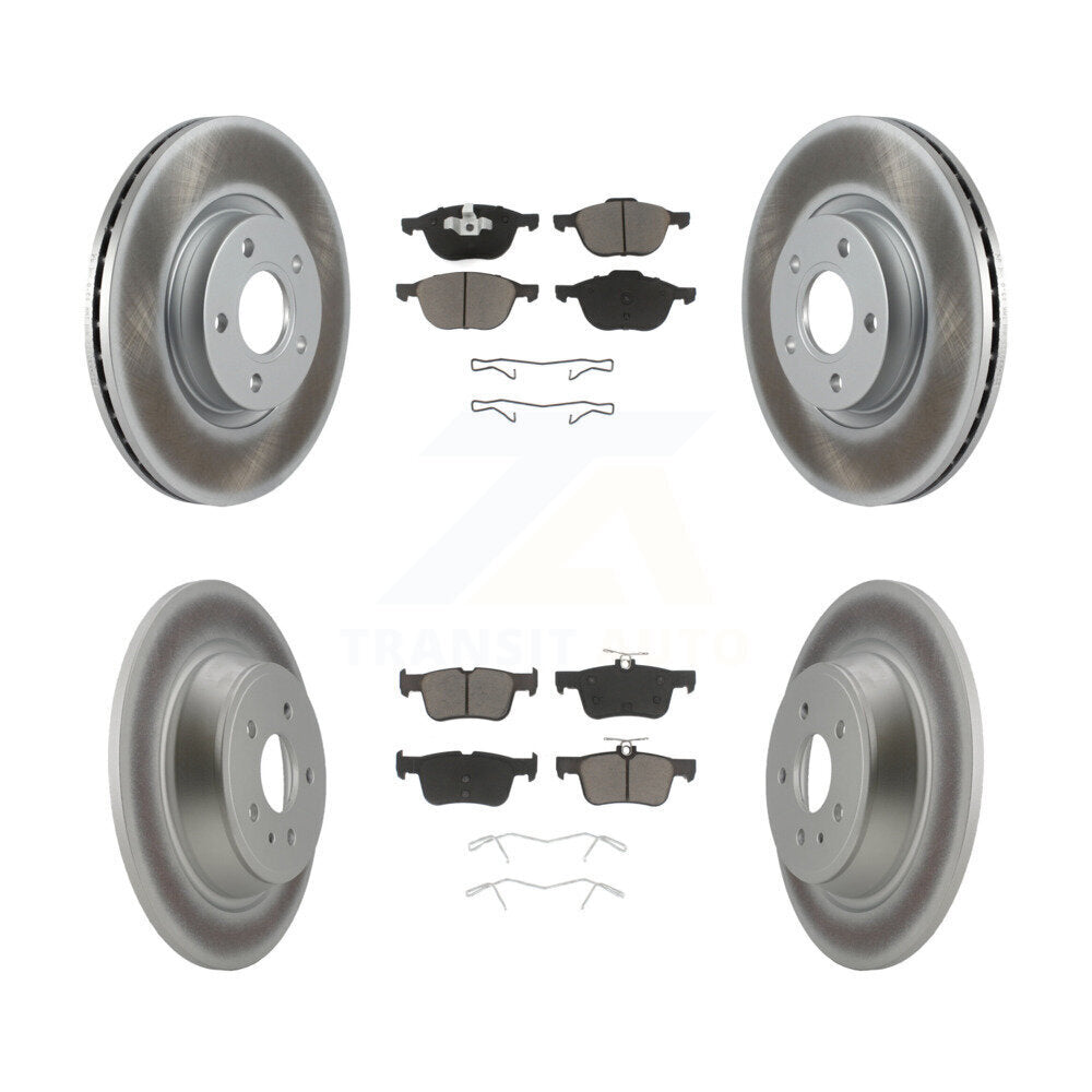 [Avant + Arrière] Kit de disque (revêtu) et plaquette (céramique) de frein pour Ford Escape KGC-100742