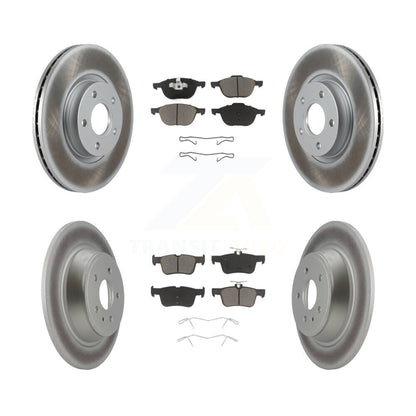[Avant + Arrière] Kit de disque (revêtu) et plaquette (céramique) de frein pour Ford Escape KGC-100742