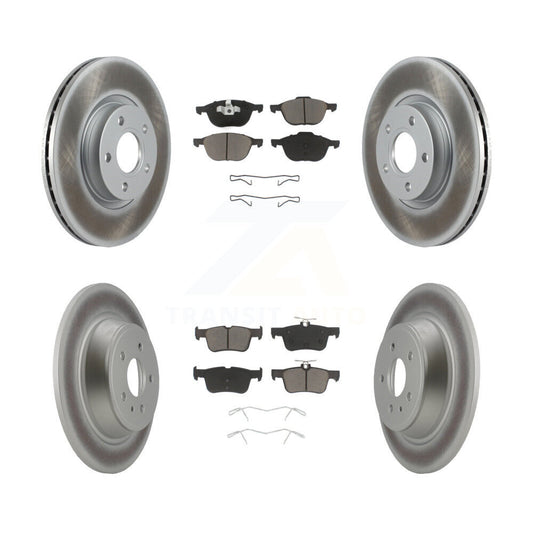 [Avant + Arrière] Kit de disque (revêtu) et plaquette (céramique) de frein pour Ford Escape KGC-100742