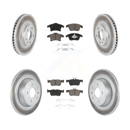 [Avant + Arrière] Kit de disque (revêtu) et plaquette (céramique) de frein pour Ford Fusion Lincoln MKZ KGC-100745