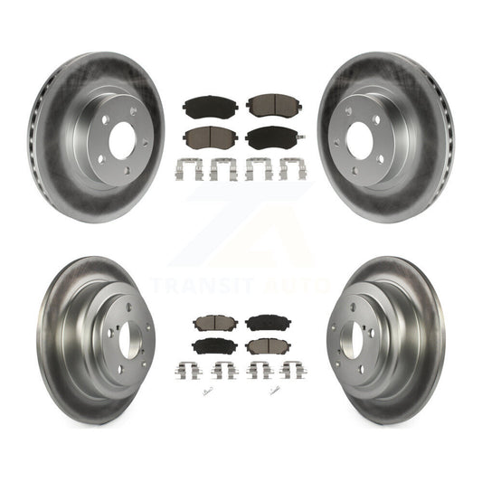 [Avant + Arrière] Kit de disque (revêtu) et plaquette (céramique) de frein pour Subaru Impreza Saab 9-2X KGC-100749