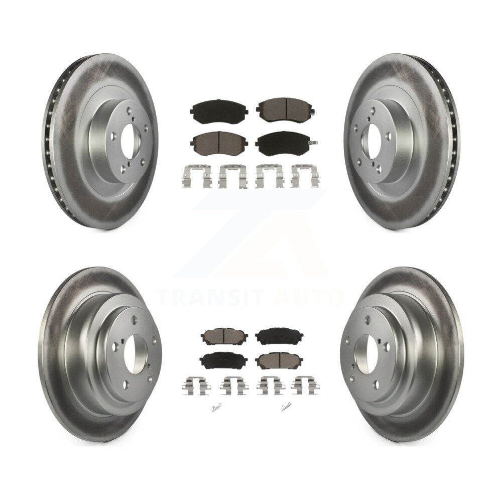 [Avant + Arrière] Kit de disque (revêtu) et plaquette (céramique) de frein pour Subaru Forester Impreza Saab 9-2X KGC-100750