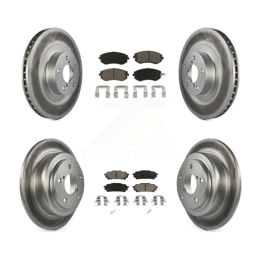 [Avant + Arrière] Kit de disque (revêtu) et plaquette (céramique) de frein pour Subaru Forester Impreza Saab 9-2X KGC-100750