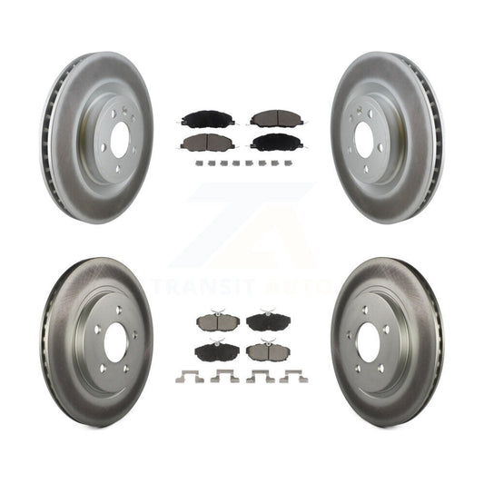 [Avant + Arrière] Kit de disque (revêtu) et plaquette (céramique) de frein pour Ford Mustang KGC-100751