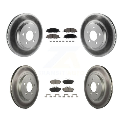 [Avant + Arrière] Kit de disque (revêtu) et plaquette (céramique) de frein pour Ford Mustang KGC-100752